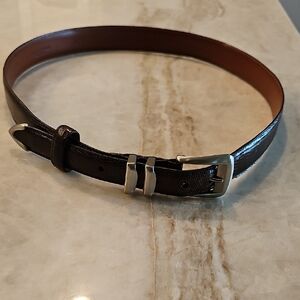 Torino Ringmark Lizard Classic Brown Leather Belt